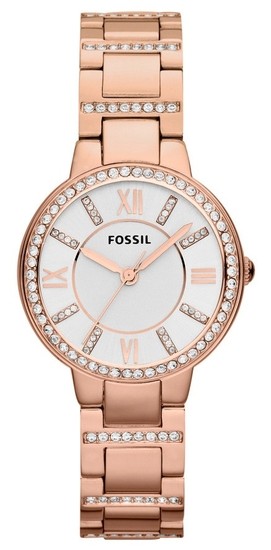 FOSSIL Virginia Rose-Tone Stainless Steel Watch ES3284