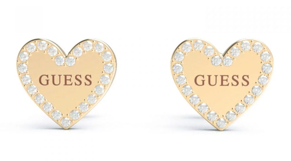 Guess ‘Heart to Heart’ Earrings JUBE01082JWYGT/U