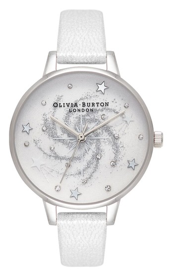 Olivia Burton Celestial Demi Dial Silver & Shimmer Pearl Watch OB16GD84