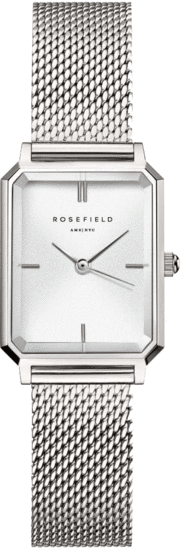Rosefield Octagon XS Mesh Silver OWSMS-O74