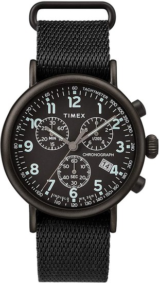 TIMEX Standard Chronograph 41mm Fabric Strap Watch TW2T21200