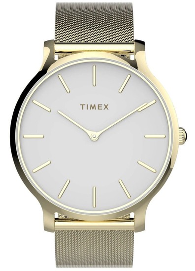 TIMEX Transcend™ 38mm Stainless Steel Mesh Band Watch TW2T74100