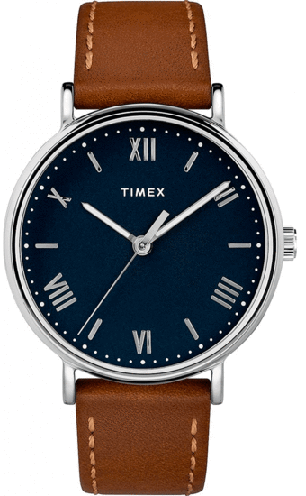 TIMEX Southview 41mm Leather Strap Watch TW2R63900