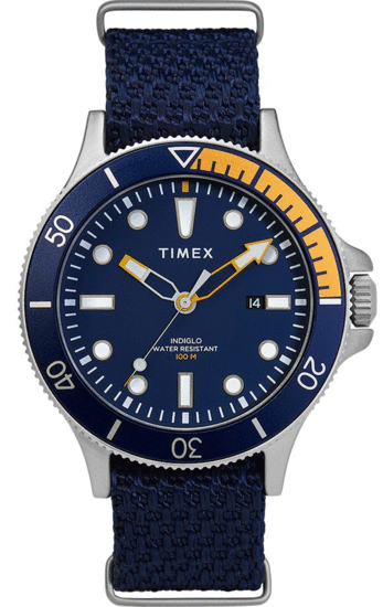 TIMEX Allied Coastline 43mm Fabric Strap watch TW2T30400