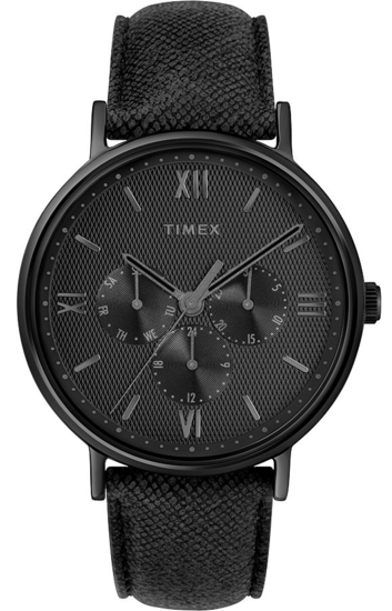 TIMEX Southview Multifunction 41mm Leather Strap Watch TW2T35200