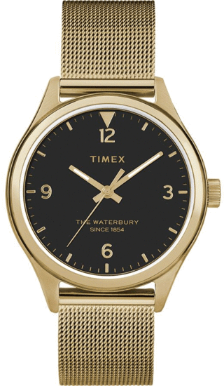 TIMEX Waterbury Traditional 34mm Stainless Steel Mesh Band Watch TW2T36400