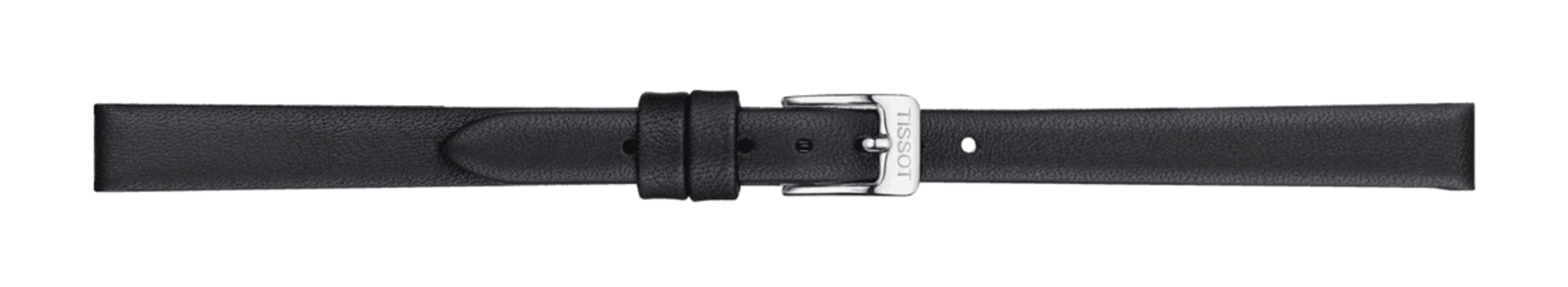 TISSOT T852.043.159 OFFICIAL BLACK LEATHER STRAP LUGS 09 MM