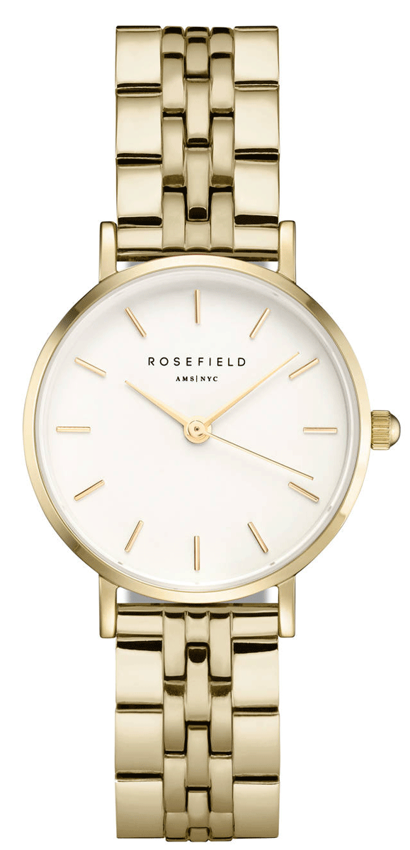 ROSEFIELD The Small Edit White Steel Gold 26WSG-267