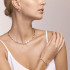 Coeur De Lion Bracelet GeoCUBE® small Stainless steel & crystals pavé white-gold-silver 5023/30-1816