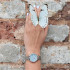 Olivia Burton Pale Blue Mother Of Pearl Butterflies & Faux Pearl Midi Dial Silver Mesh Watch OB16MB36
