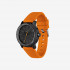 Lacoste Men's Challenger 3 Hands Watch - Black With Orange Silicone Strap 2011095