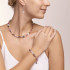 Coeur de Lion Bracelet GeoCUBE® Swarovski® Crystals & Gemstones rose-beige 4905/30-1910
