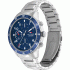 TOMMY HILFIGER BLUE DIAL CHAIN-LINK AVIATOR WATCH 1791949