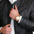 MONDAINE CLASSIC 40mm golden stainless steel watch A660.30360.16SBM
