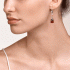 Coeur de Lion Earrings GeoCUBE® Crystals & Gemstones red-purple 4905/20-0308